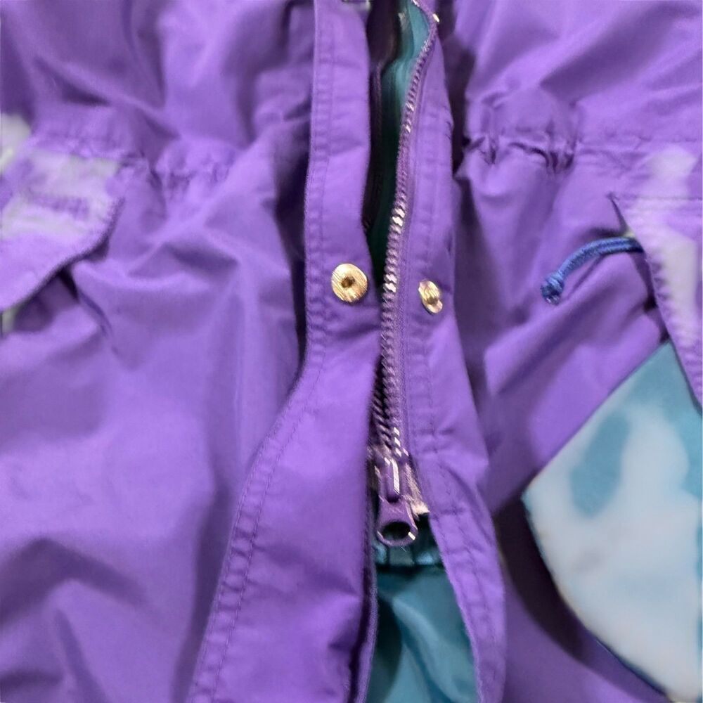 Vintage REI Gore-Tex Mountain Parka Jacket Women’s 12 Purple Teal 90s Gorpcore - Picture 10 of 16